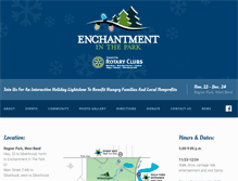 Tablet Screenshot of enchantmentpark.org